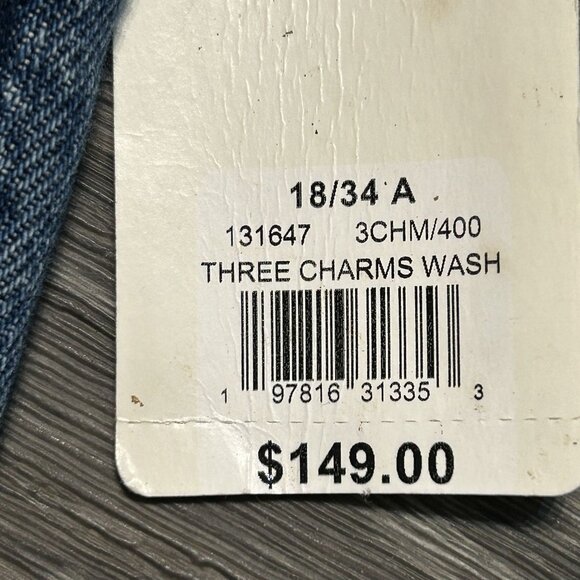NWT Lucky Jeans Size 18 / 34 Legend Easy Rider Boot Cut Medium Wash Three Charms - Picture 6 of 16